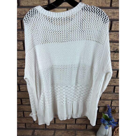Avon Studio 1886 Open Weave Drop Shoulder Sweater Size xl - Picture 5 of 7